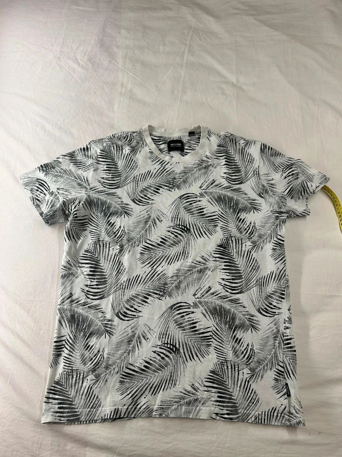 T-shirt blanc imprimé only & sons
